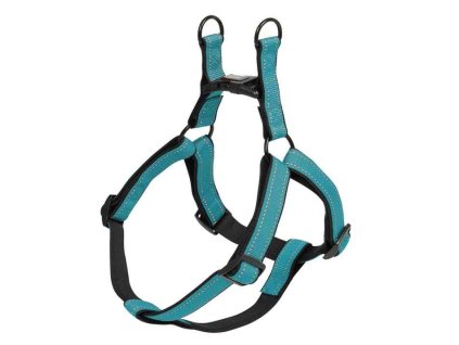 Nobby Classic Reflect Soft reflective harness L 60-86cm turquoise
