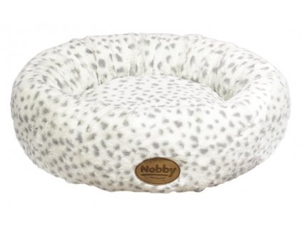 Nobby Alanis donut plyšový pelíšek leopard šedá 45cm  + 3% SLEVA se Slevovým kupónem: bonus