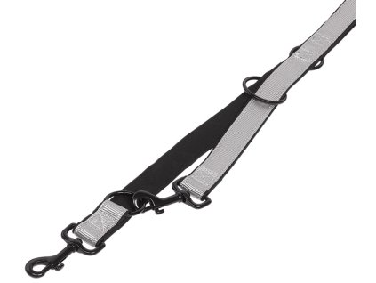 Smycz Nobby Classic Reflect Soft neoprenowa 200cm / 10-15mm szara  + 3% SLEVA se Slevovým kupónem: bonus