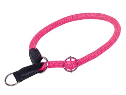 Nobby FUN Royal Neon okrągły półściągany kołnierzyk L-XL 70cm neonowy róż  + 3% SLEVA se Slevovým kupónem: bonus