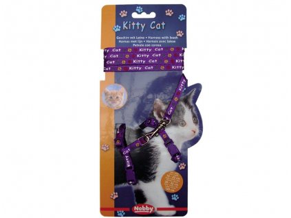 Nobby Kitty Cat purple set harness + leash for kitten