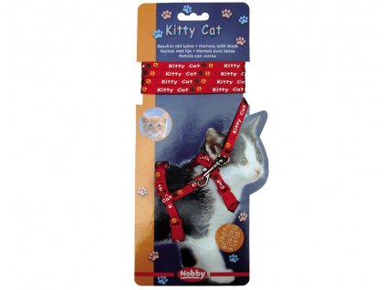 Nobby Kitty Cat red set harness + leash for kitten