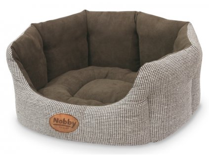 Nobby JOSI checked bed brown 65x57x22cm