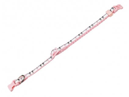 Nobby Tartan obojek 20-35cm růžová