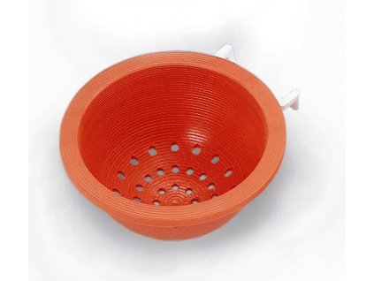 Nobby plastic nest red with holder 10cm