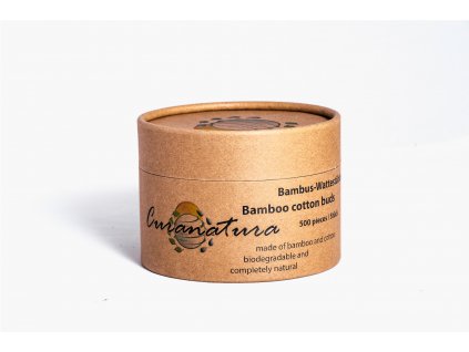 CURANATURA Bambus-Wattestäbchen, 500er-Box  + Při koupi 12 a více kusů 3% Sleva