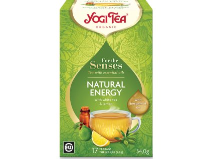 Bio Pro smysly - Přirozená energie Yogi Tea 17 x 2 g  + Při koupi 12 a více kusů 3% Sleva