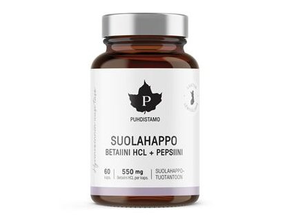 1 suolahappo betaiini hcl 60 kapsli