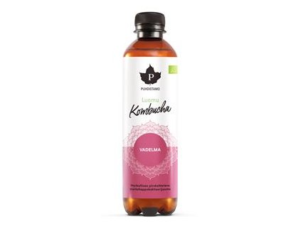 Kombucha BIO 370ml raspberry (Bio Kombucha malina)  + Sleva 3 % slevový kupón: EXTRA