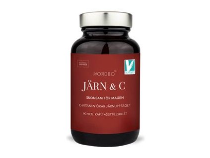 Järn and C 90 capsules (Iron and Vitamin C)  + Sleva 3 % slevový kupón: EXTRA
