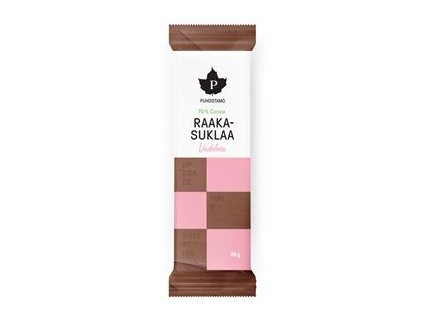 RAW Čokoláda 36g malina 70% kakaa (Vadelma)  + Sleva 3 % slevový kupón: EXTRA
