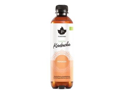 Kombucha BIO 370ml peach (Bio Kombucha broskev)  + Sleva 3 % slevový kupón: EXTRA