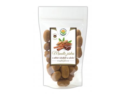 Almonds in milk chocolate with cinnamon