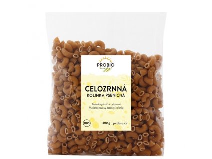 Těstoviny pšeničná kolínka celozrn. 400g BIO PROBIO