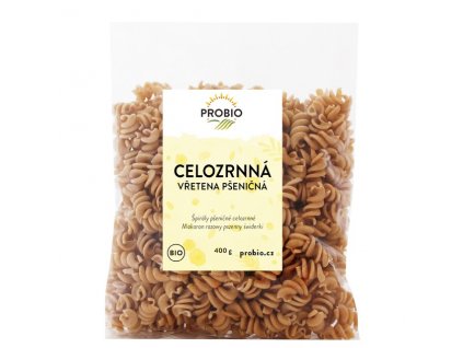 Těstoviny pšeničná vřetena celozrn. 400g BIO PROBIO