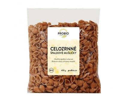 Těstoviny špaldové mušličky celozrn. 400g BIO PROBIO