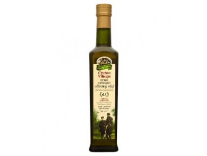 Olej oliv. extra panen. sklo 0,5l CRETAN VILLAGE