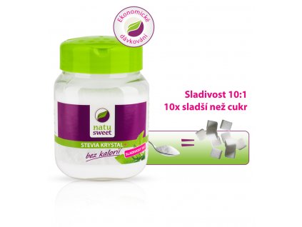 Stevia krystal+ 10:1 250g NATUSWEET