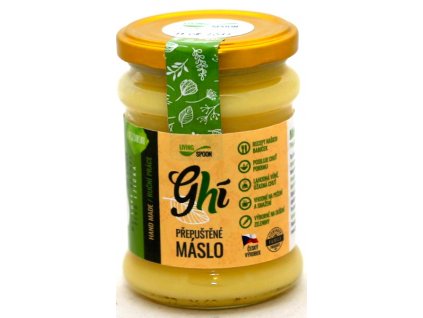 Máslo přepuštěné Ghí 250ml LIVING SPOON