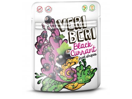 Strips fruit blackcurrant 50g VERI BERI
