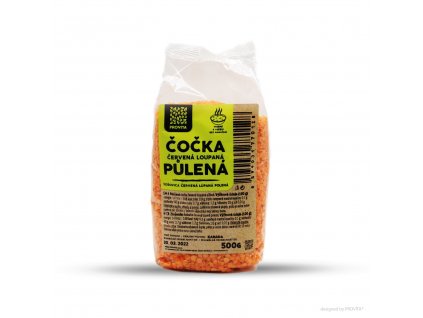 Red lentils, peeled, halved 500g PROVITA