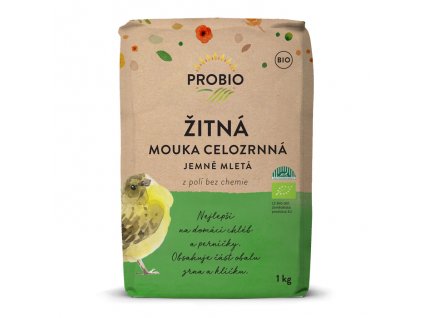 Múka ražná-jemná celozrnná 1kg BIO PROBIO