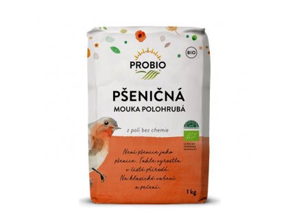 Wheat flour semi-grained white 1kg BIO PROBIO