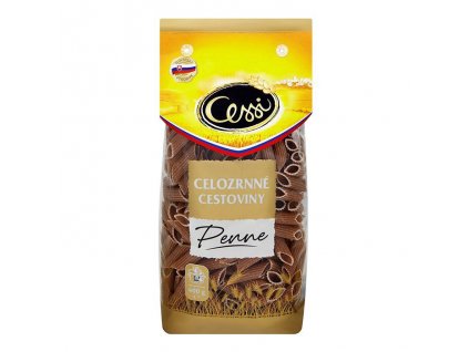 Makaron penne z mąki pełnoziarnistej. 400g CESSI