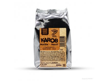 Karobový prášek tmavý 400 g – PROVITA