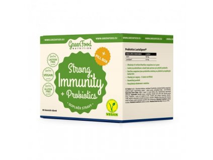 Starke Immunität, Probiotika + Pillendose, 1 Packung. GRÜNFUTTER
