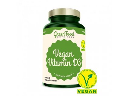 Vegan Vitamin D3 60cps GREENFOOD