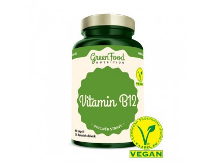 B12-vitamin 60 cps GREENFOOD - végső akció!