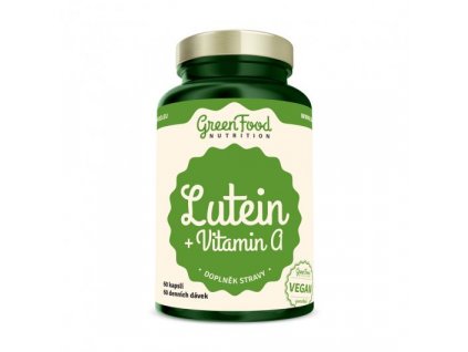 Lutein, Vitamin A 60cps GREENFOOD - doprodej!