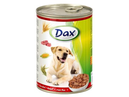 Dax Dog kúsky hovädzie, konzerva 415 g