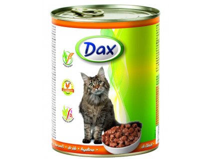 Dax Cat kousky drůbeží, konzerva 830 g