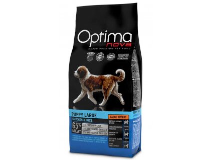 OPTIMAnova Dog Puppy Large Huhn & Reis 2 kg Ablaufdatum 4/2025