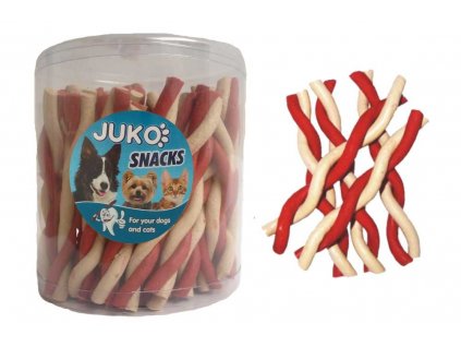 Twisted Jerky Stick Vanille & Rindfleisch JUKO Snacks (50 Stück)