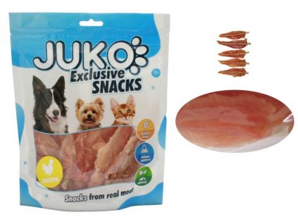 Chicken Soft Jerky nyersbőr JUKO snackekkel 250 g