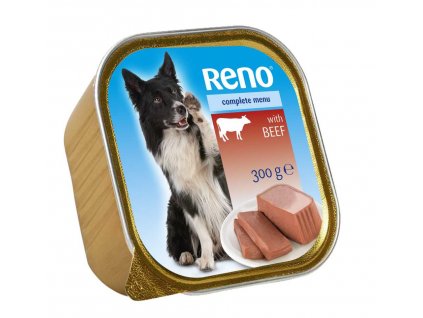 RENO Dog hovězí, vanička 300 g