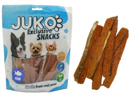 Salmon Strip with Fish Skin JUKO Snacks 250 g