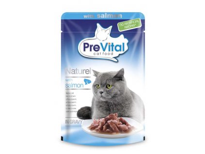 PreVital Filet Katze Lachs, Beutel 85 g