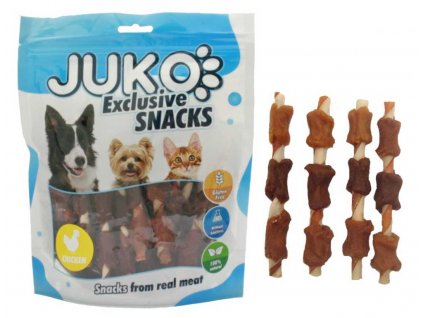 Wrap z kurczakiem, kaczką i wątróbką Rawhide JUKO Snacks 250 g