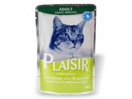 Plaisir Cat salmon & cod, bag 100 g
