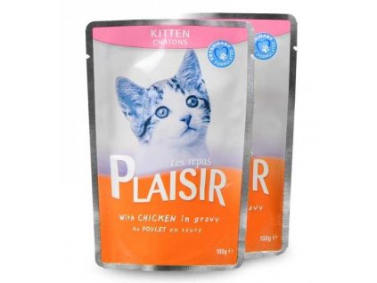 Plaisir Cat Kitten kurczak w sosie, saszetka 100 g