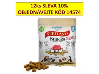 Serrano Snack Hundefleisch Rind 100 g