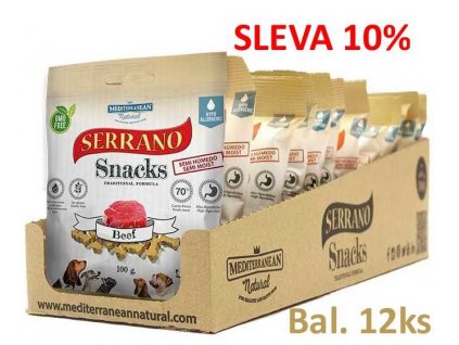 Carne de vită Serrano Snack Dog 100 g (12 buc) REDUCERE 10%