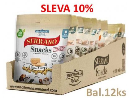 Serrano Snack Dog Liver 100 g (12 db) KEDVEZMÉNY 10%