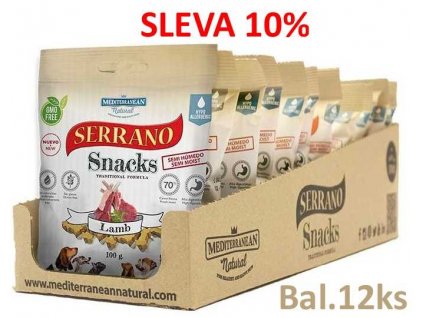 Serrano Snack Dog Lamm 100 g (12 Stück) RABATT 10%