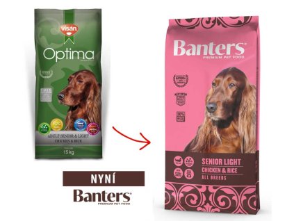 Banters Senior Light Pui și Orez 3 kg