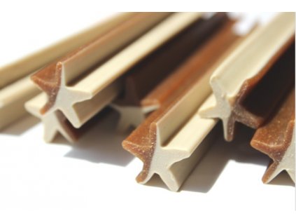 Dvojfarebná tyč hviezda JUKO Snacks 1,5 kg (cca 89 ks)